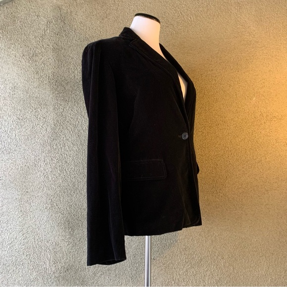 “DKNY City” Black Velveteen Jacket size M - Picture 8 of 11